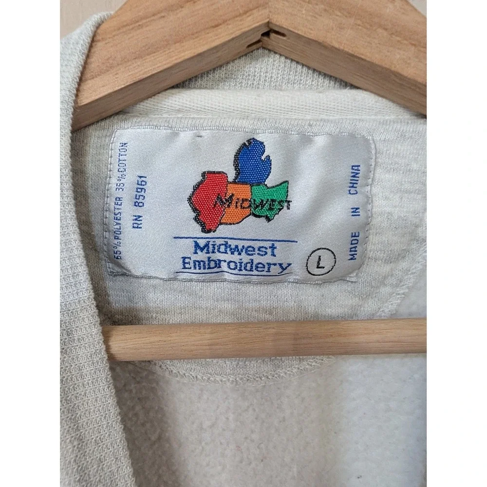 Florida Gators Vintage 90s‎ Crewneck Sweatshirt Gray Embroidered L - Picture 13 of 13